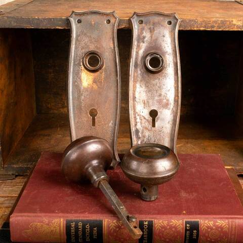 #46144 Antique Arts & Crafts Door Hardware Set image 7