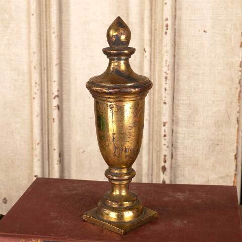 #46156 Antique Solid Brass Finial Artifact image 4