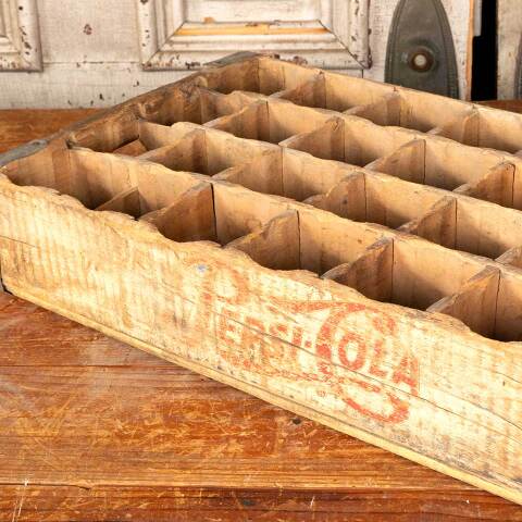 #46158 Antique PEPSI-COLA 24 Bottle Wood Crate image 2