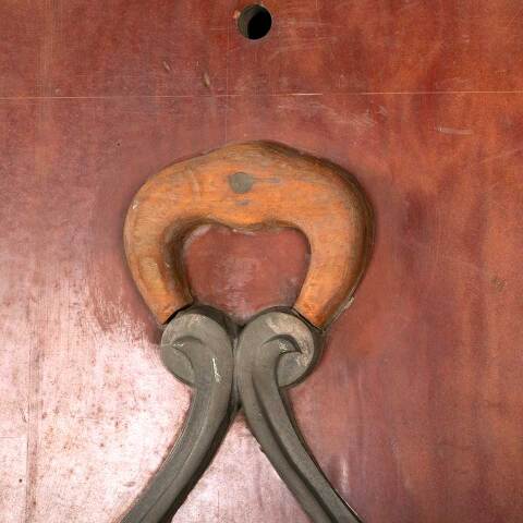 #46272 Antique Wood & Metal Foundry Mold Pattern image 4