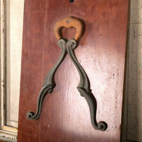 #46272 Antique Wood & Metal Foundry Mold Pattern image 5