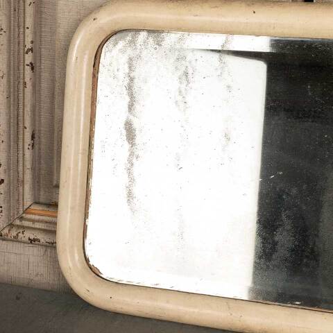 #46297 Antique Beveled Glass Mirror in Wood Frame image 7