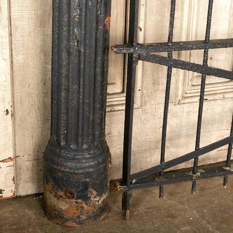 #46308 Antique Wrought Iron Garden Gate & Posts image 8