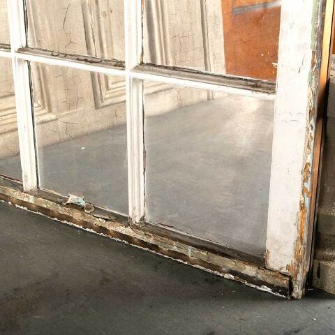 #46385 Antique Divided 9 Lite Wood Window Sash image 2