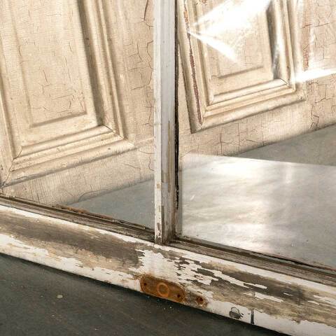 #46396 Antique Divided 2 Lite Wood Window Sash image 3