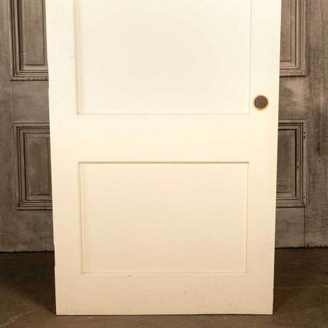 #46426 36x77 Salvaged 2 Panel Wood Interior Door image 3