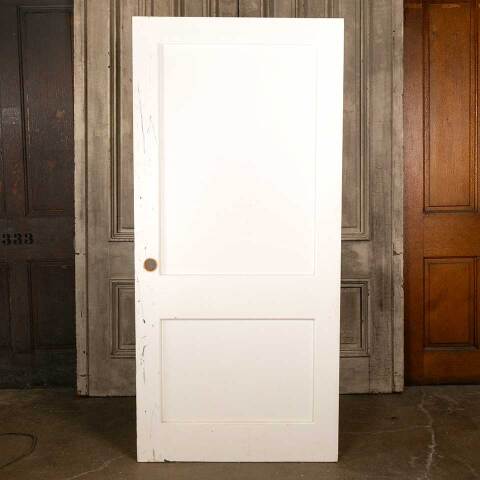 #46426 36x77 Salvaged 2 Panel Wood Interior Door image 5