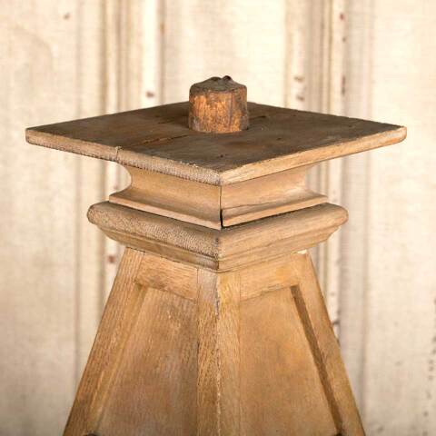 #46456 Salvaged Antique Oak Finial Furniture Part image 3