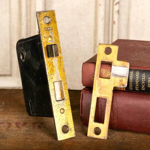 Antique Yale Door Mortise Lock Set & Strike