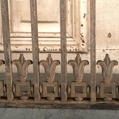 #46496 Salvaged Antique Cast Iron Architectural Grill image 5