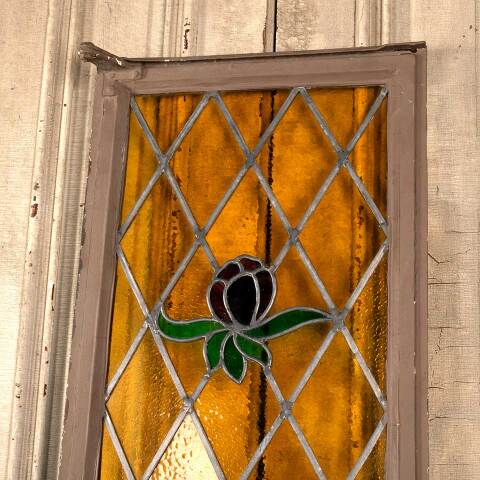 #46499 Leaded Stained Glass Metal Casement Window image 2