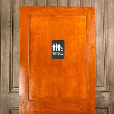 #46520 36x80 Salvaged 2 Panel Interior Door image 2