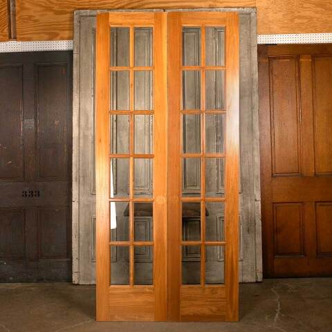 #46524 44x96 Salvaged 6 Lite Interior French Doors image 6