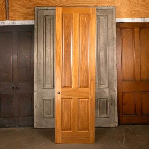 #46528 28x96 Salvaged Interior 4 Panel Wood Door image 4