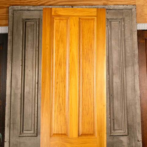 #46531 28x96 Salvaged Interior 4 Panel Wood Door image 2