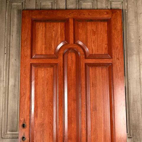 #46563 47x94 Salvaged Large Cherry Entry Door image 5