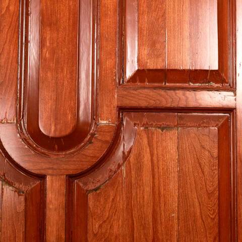 #46563 47x94 Salvaged Large Cherry Entry Door image 7