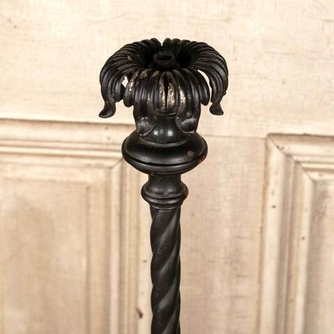 #46583 Antique Wrought Iron Floor Lamp Base image 2