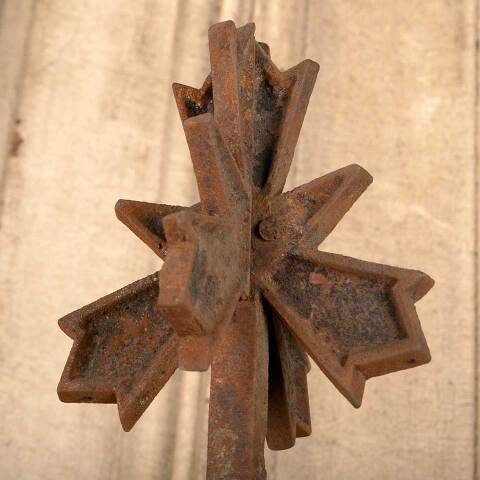 #46588 Antique Ornate Cast Iron Widow's Walk Post image 2