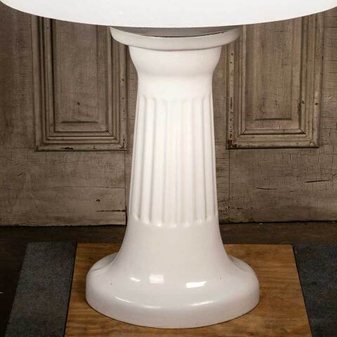 #46609 Antique Cast Iron Bathroom Pedestal Sink image 6