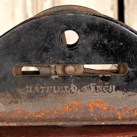 #46648 Antique Hatfield Pocket Door Roller Hanger image 2