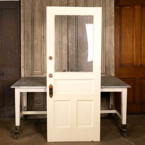 #46651 32x79 Salvaged Antique Half Lite Entry Door image 4