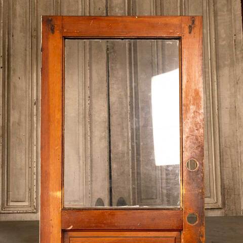 #46651 32x79 Salvaged Antique Half Lite Entry Door image 2