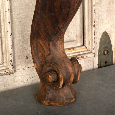 #46714 Antique Carved Wood Grand Piano Leg image 6