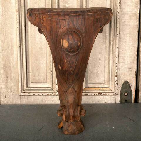 #46714 Antique Carved Wood Grand Piano Leg image 2