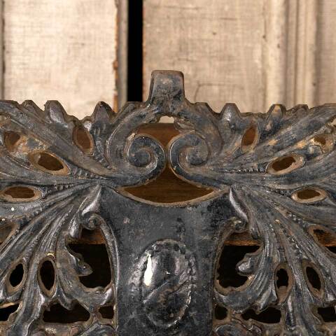 #46752 Antique Cast Iron Fireplace Ember Screen image 7