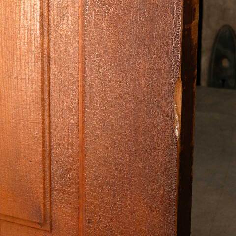 #46777 32x80 Antique 4 Panel Pine Interior Door image 5