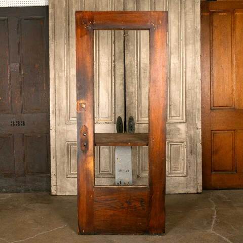 #46798 32x80 Antique Oak Full View Entry Door image 5