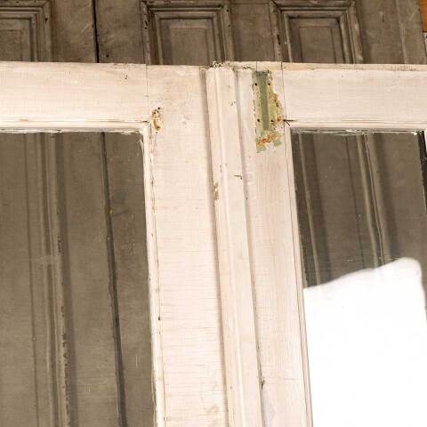 #46836 64x79 Antique 2 Lite Wood Entry Doors image 4