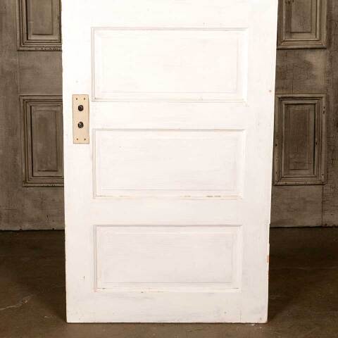 #46837 30x81 Salvaged Antique 5 Panel Interior Door image 7
