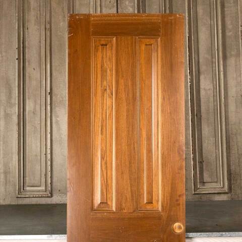 #46840 24x78 Salvaged 4 Panel Wood Pocket Door image 2