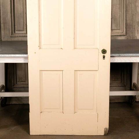 #46859 32x80 Antique 4 Panel Wood Interior Door image 8