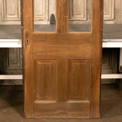 #46867 32x80 Antique 2 Lite Wood Entry Door image 7