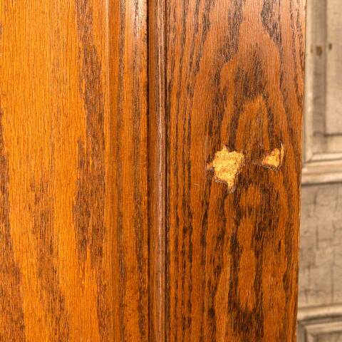 #46886 15x80 Salvaged 3 Panel Oak Interior Door image 7