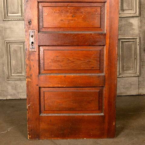 #46913 30x77 Antique 5 Panel Pine Interior Door image 7