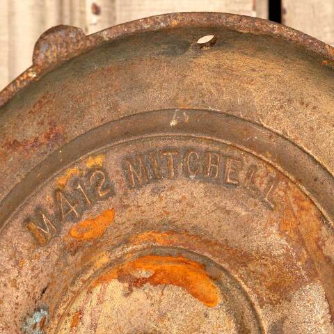 #46999 Round Antique Cast Brass Floor Lamp Base image 7