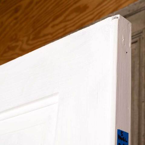 #47012 30x75 Antique 5 Panel Wood Interior Door image 4