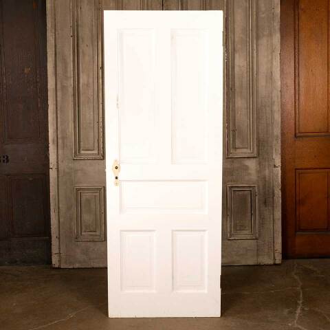 #47015 28x75 Antique 5 Panel Wood Interior Door image 4
