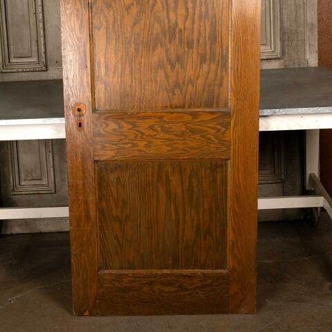 #47083 30x78 Antique 2 Panel Oak Interior Door image 6