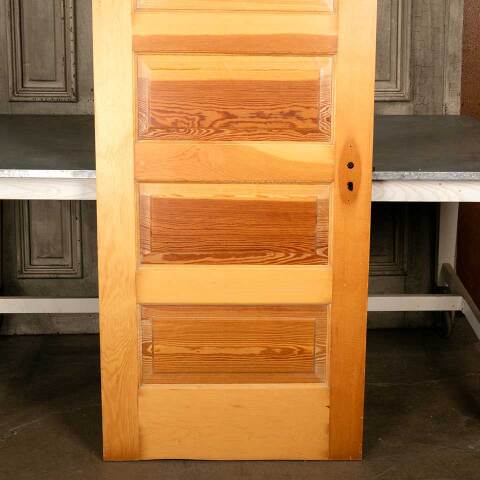 #47088 30x77 Antique 5 Panel Pine Interior Door image 3