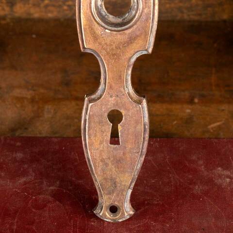 #47114 Antique Steel Doorknob Backplate Hardware image 5