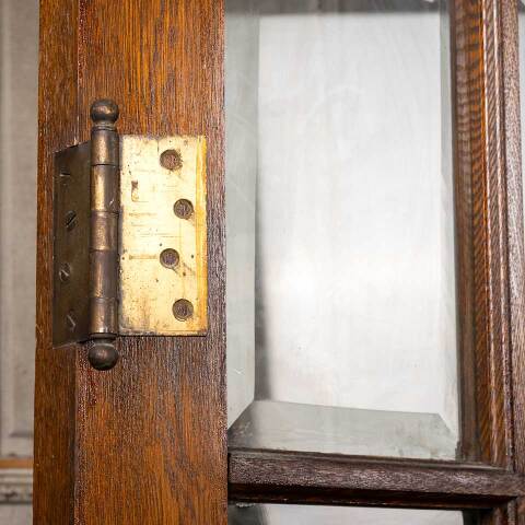 #47189 66x79 Antique Oak 15 Lite French Doors image 8