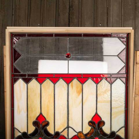 #47224 Salvaged Stained Glass Window Panel image 3