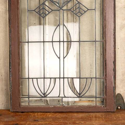 #47289 Salvaged Antique Leaded Glass Window Sash image 8