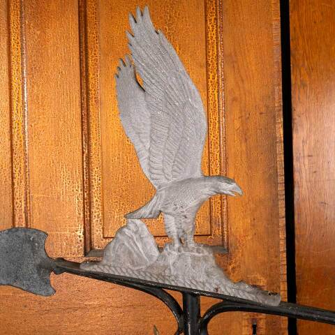 #47291 Vintage Cast Aluminum Eagle Weathervane image 3