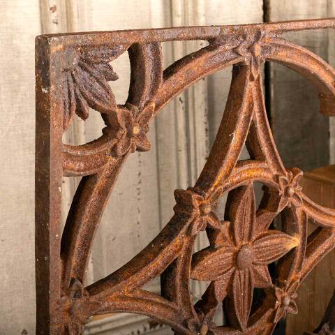 #47293 Antique Cast Iron Triangle Building Ornament image 7